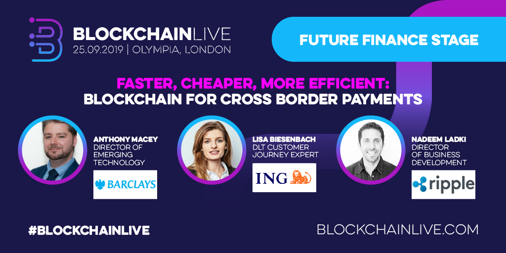 Blockchain Live Returns to London Olympia, 25th September 2019 