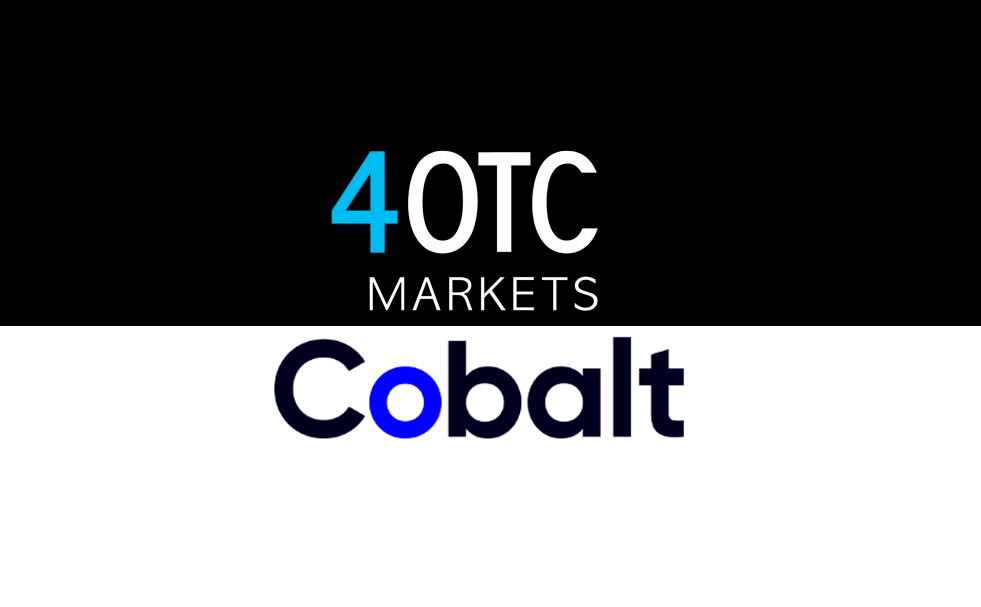 Cobalt Goes Live with 4OTC for Post Trade FX and Digital Assets Connectivity 