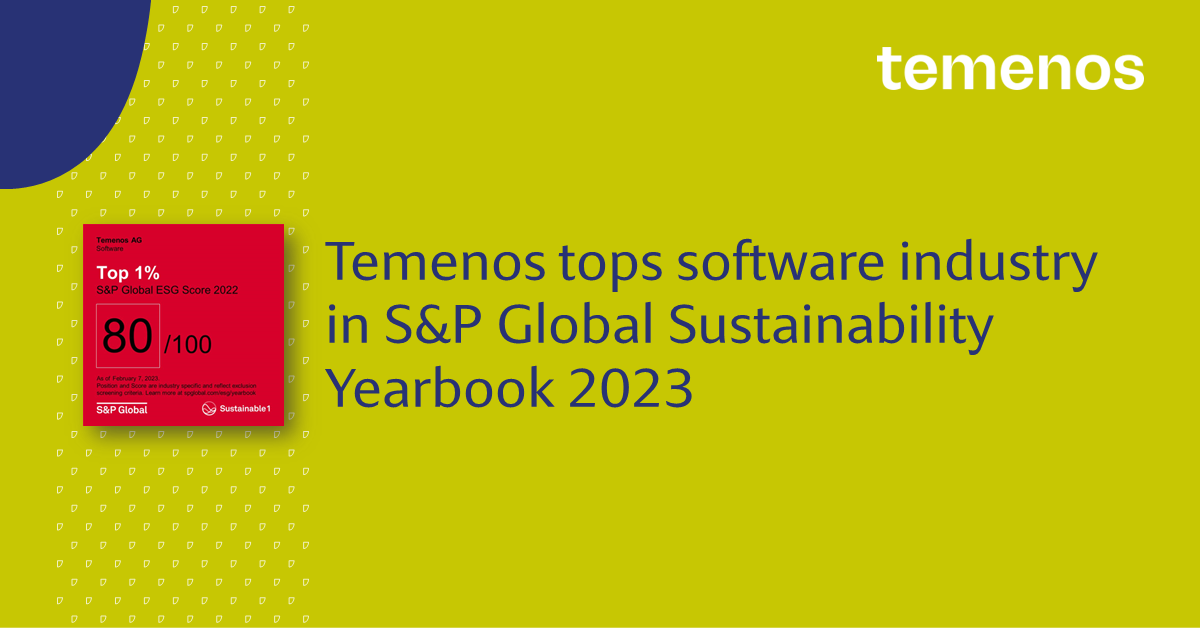 Temenos Tops Software Industry in S&P Global Sustainability Yearbook 2023