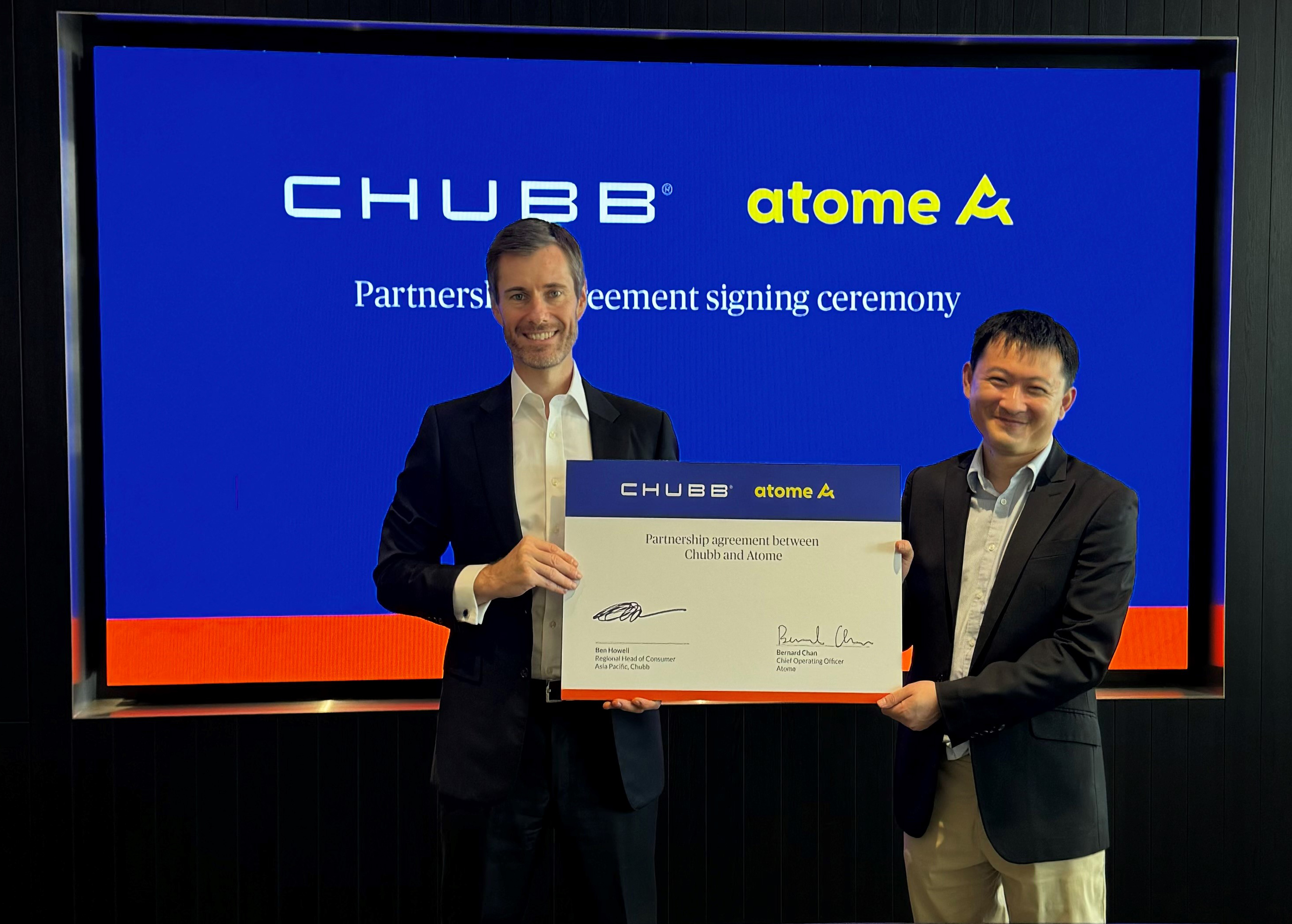 Chubb and Atome Announce Regional Partnership to Drive Consumer Protection Across Southeast Asia