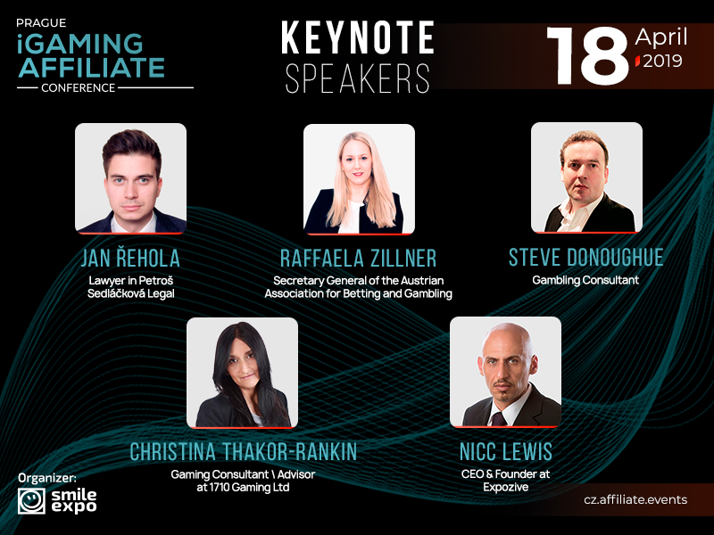 Speakers at Prague iGaming Affiliate Conference: Major lawyers, state authorities and gambling CEOs