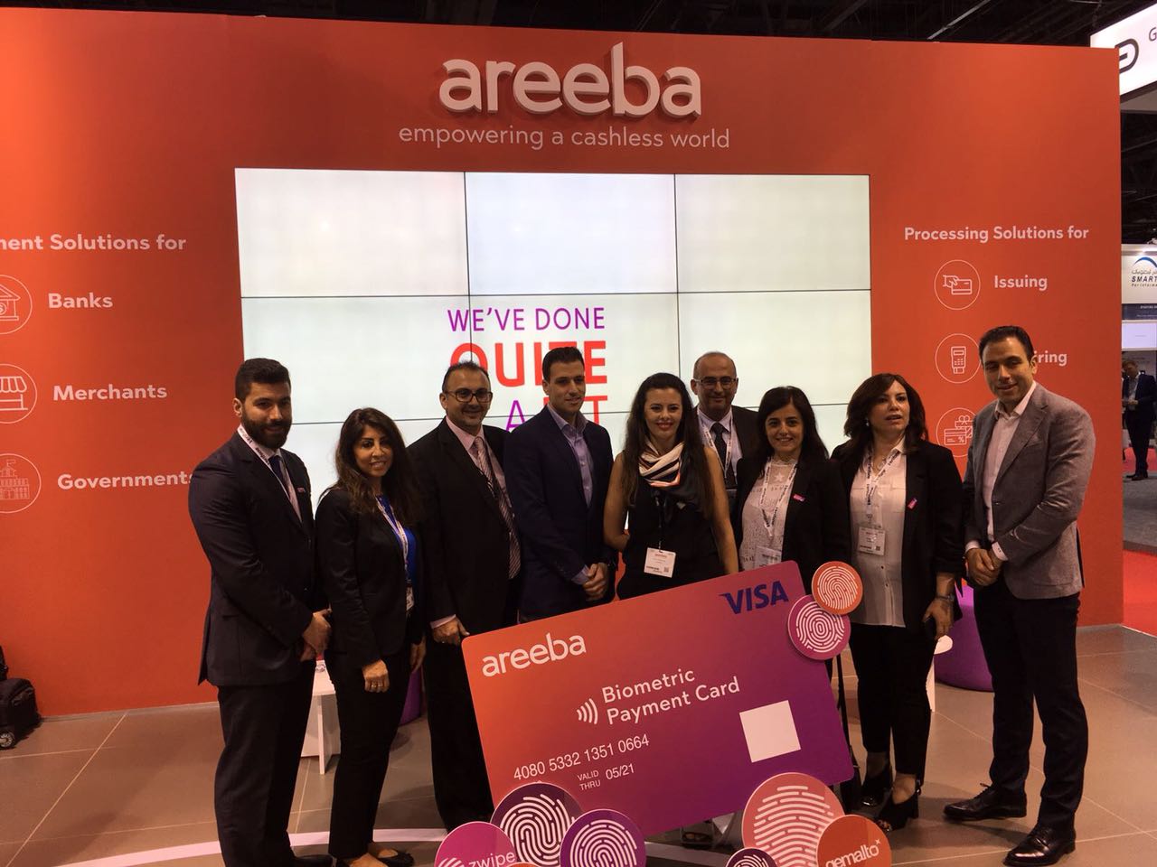 areeba, Gemalto and Zwipe officially launch partnership and announce Visa’s first biometric payment card pilot in the Middle East