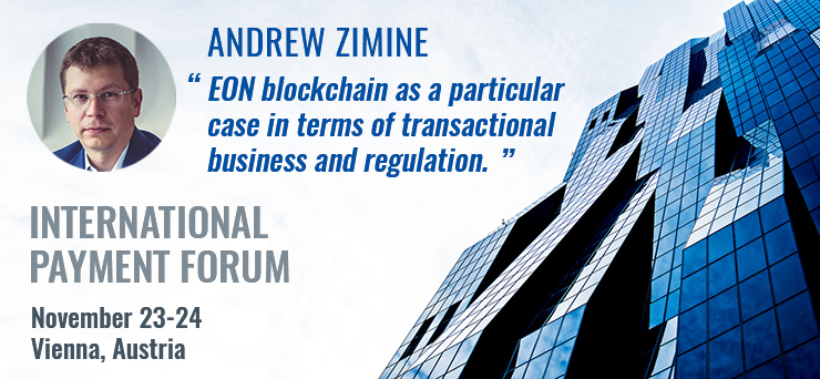 Andrew Zimine – keynote speaker at International Payment Forum in Vienna