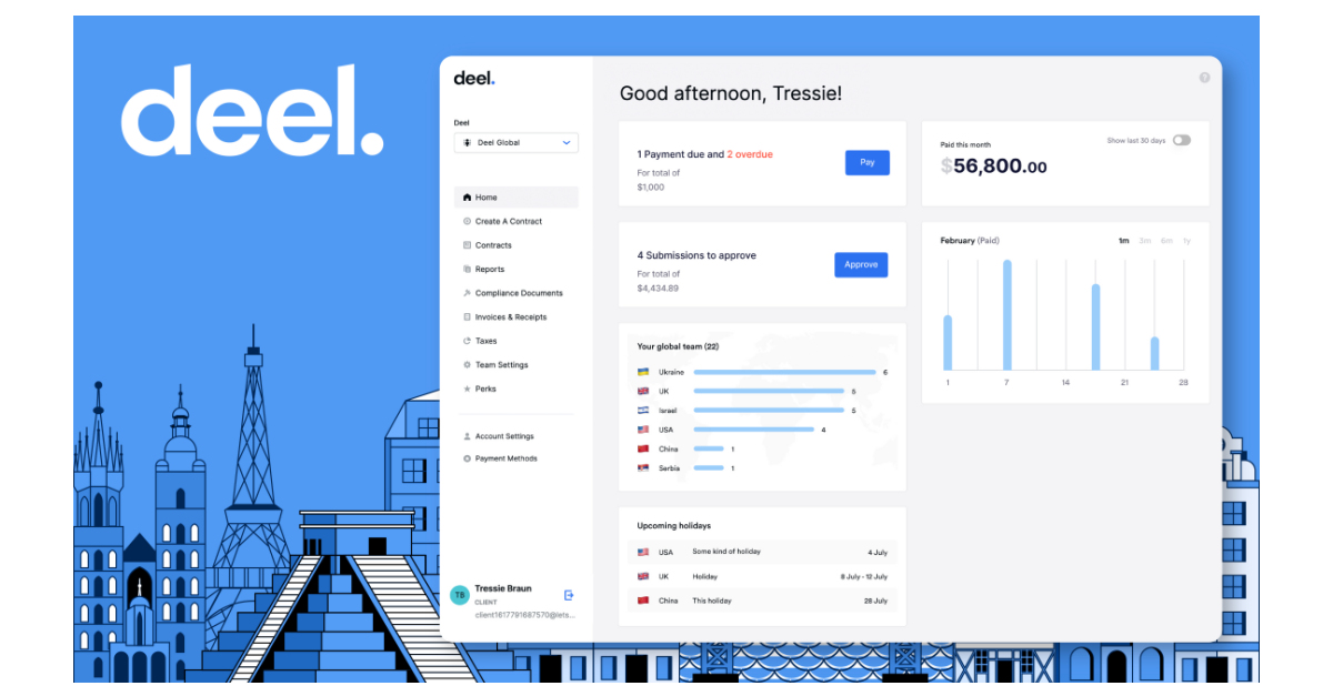 Deel Raises $425M in Series D funding to continue transforming the future of work