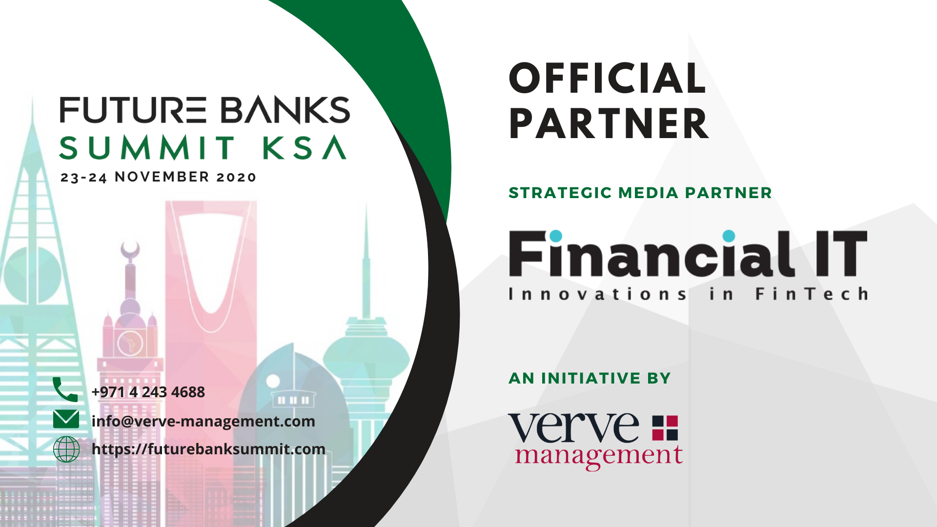 UAE Based Verve Management to Host “Future Banks Summit KSA” on 23-24 November 2020