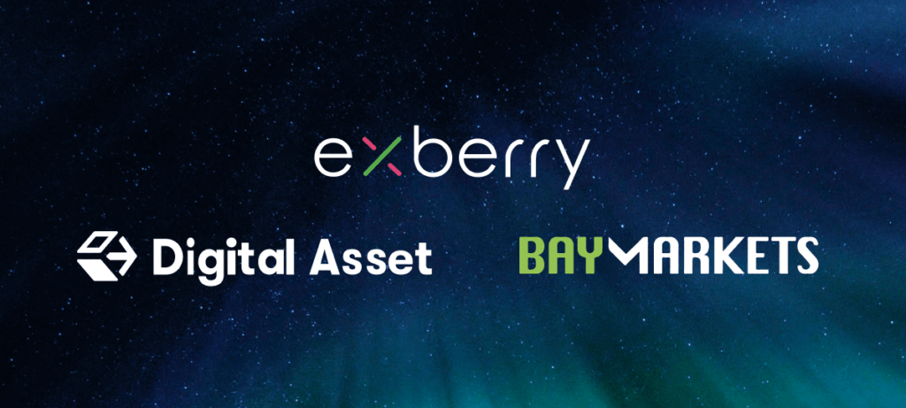 Exberry and Digital Asset Team Up with Baymarkets to Add Clearing to Their End-to-End Digital Asset Exchange Platform