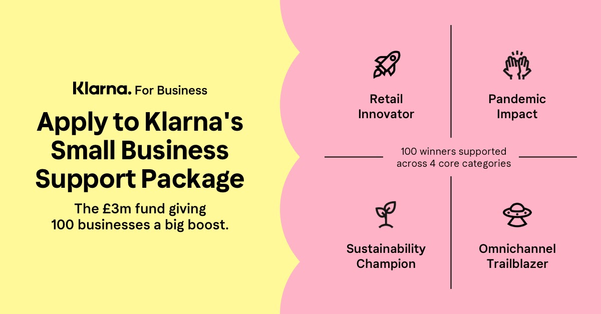 Klarna Launches £3M Support Package and Accelerator Program to Support SME Recovery