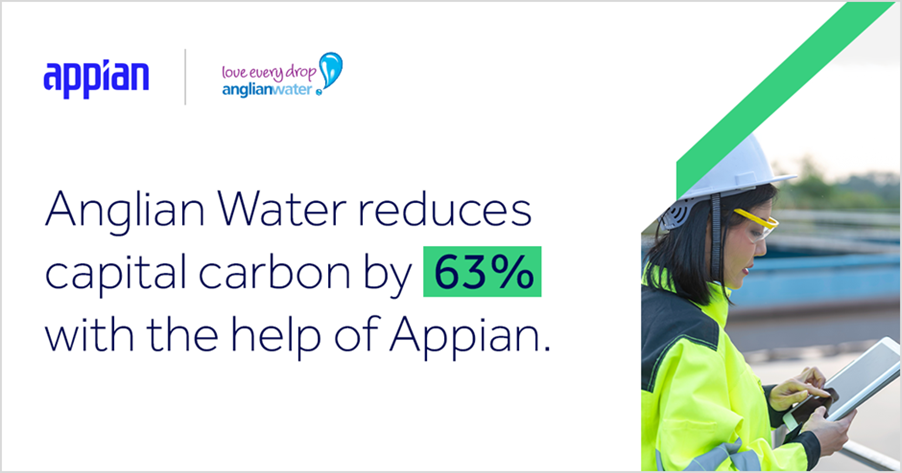 Anglian Water Reduces Capital Carbon by 63% to Accelerate its Transformation with Appian