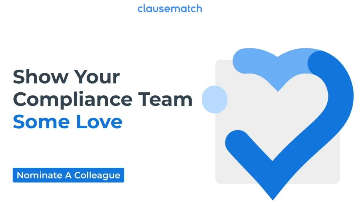 Clausematch Initiates the 'show Your Compliance Team Love' Award to Embrace the Role of Compliance Professionals in Covid Times