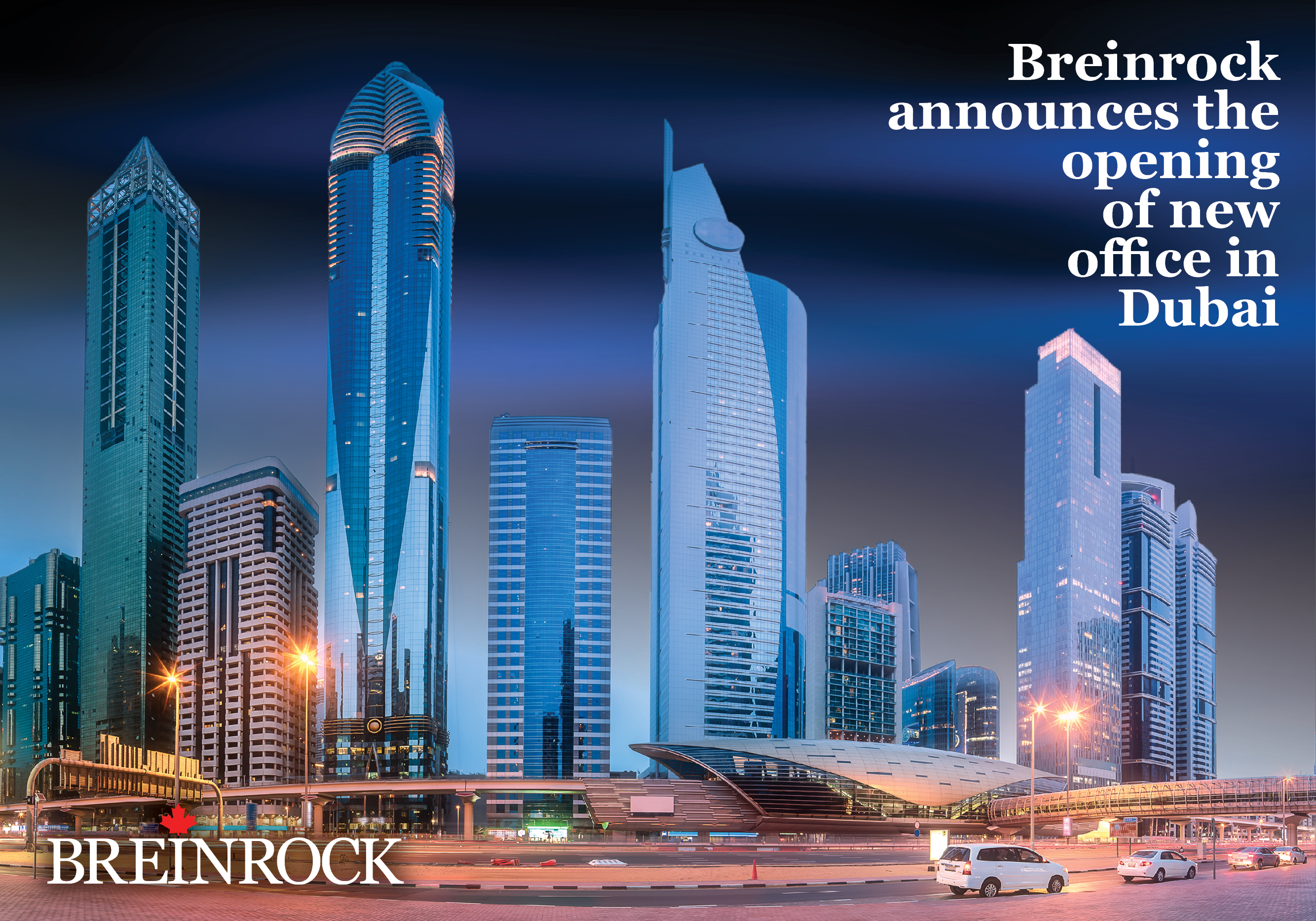 Breinrock Announces the Opening of New Office in Dubai