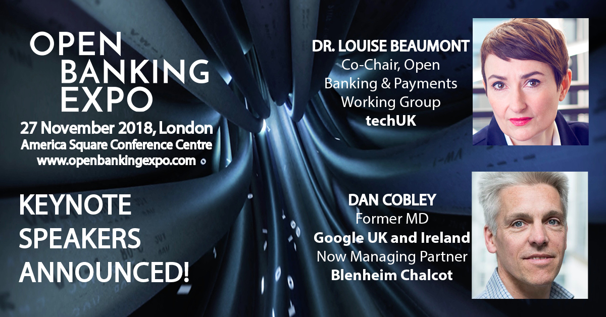Open Banking Expo announces former Google UK MD and an Open Banking visionary as keynote speakers