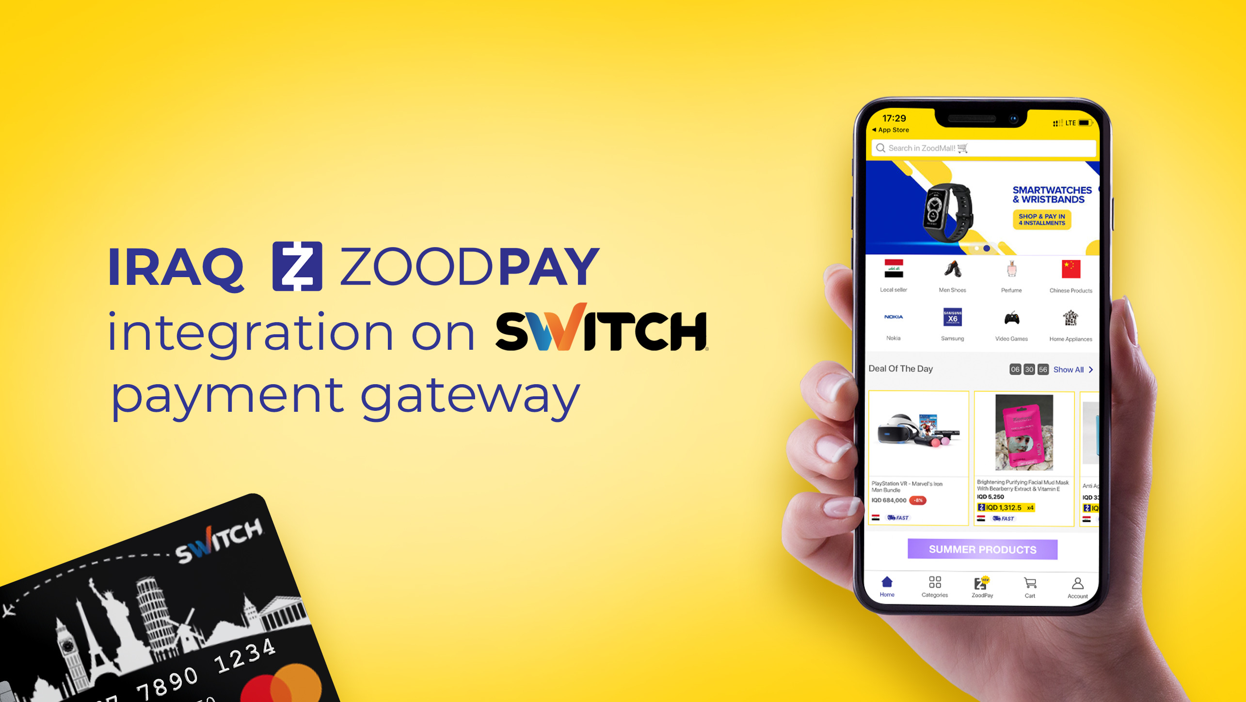 IQ ZoodPay Integration on Switch Payment Gateway