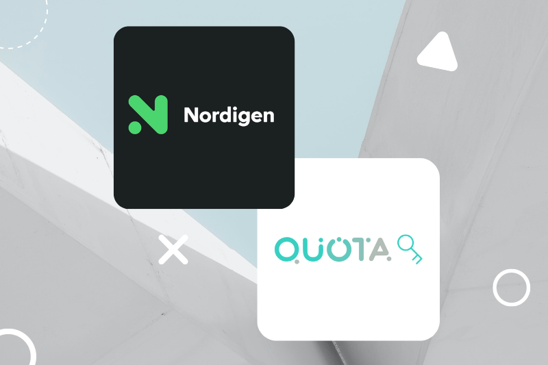 Quota Chooses Nordigen As Their Open Banking Provider, Enriching Their Screening And Scoring Algorithms