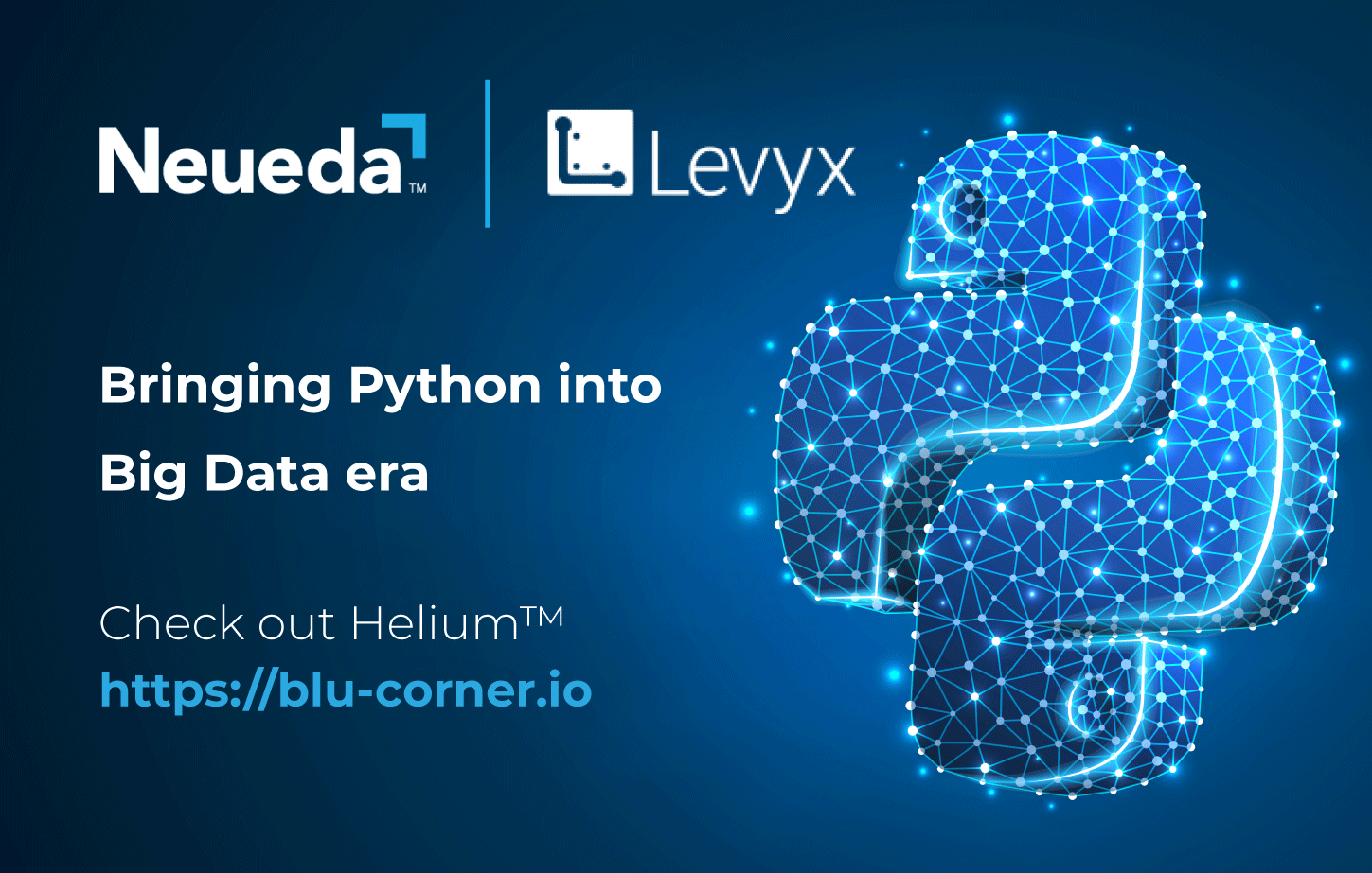 Neueda and Levyx bring Python into big data era