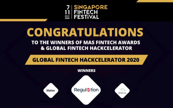 RegulAItion Wins MAS 2020 Global Fintech Accelerator