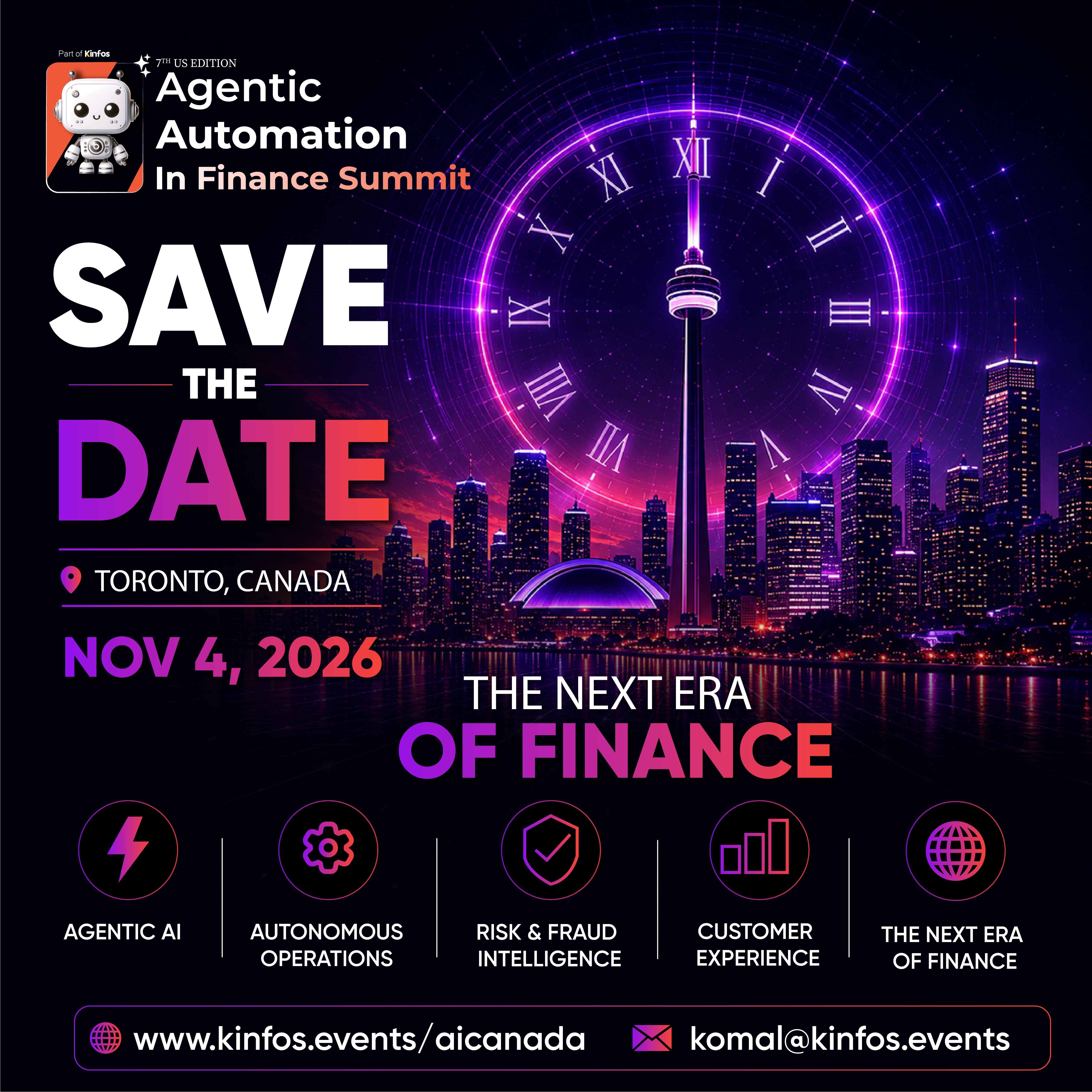 KINFOS EVENTS LAUNCHES AGENTIC AUTOMATION IN FINANCE SUMMIT CANADA KINFOS EVENTS LAUNCHES AGENTIC AUTOMATION IN FINANCE SUMMIT CANADA