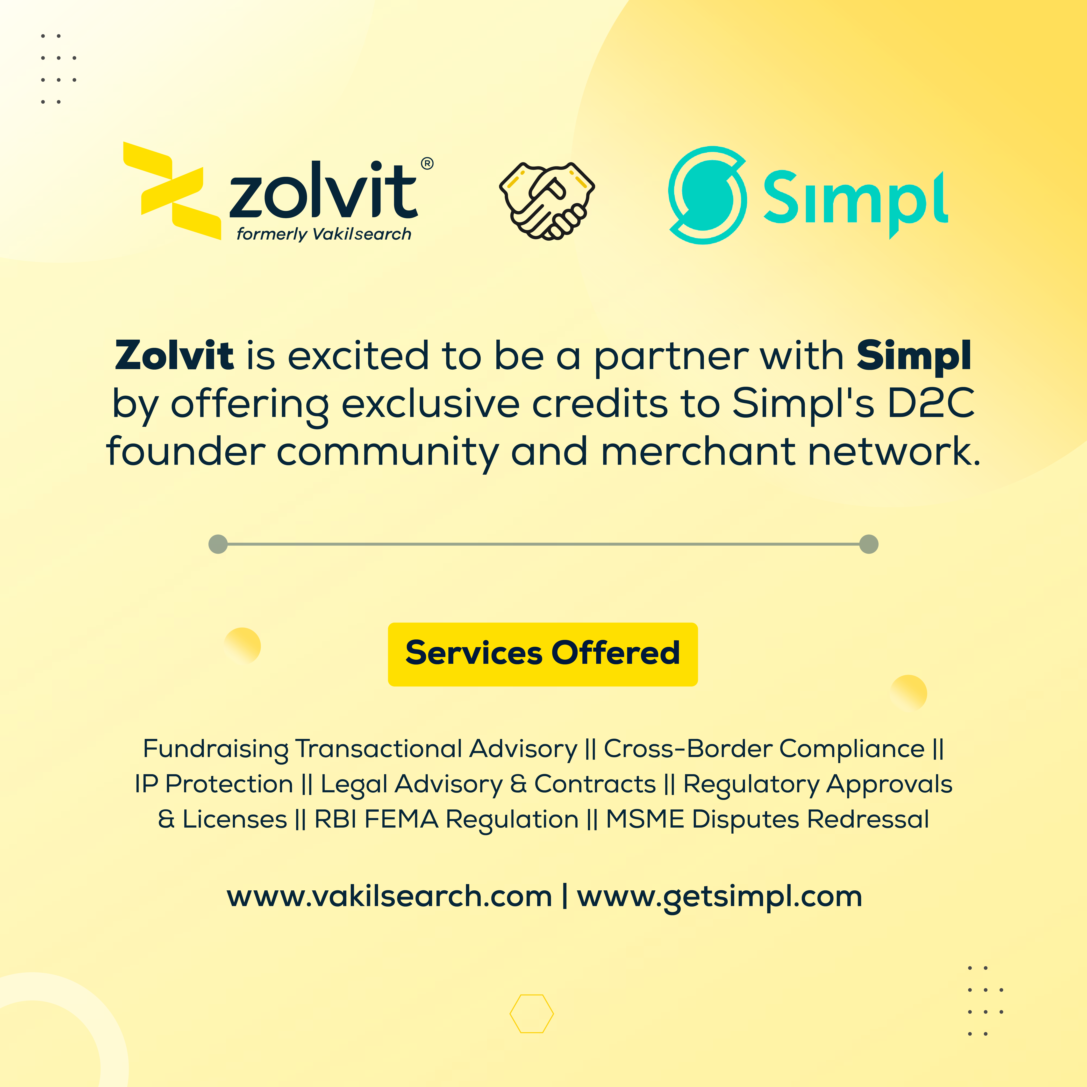 Simpl Partners with Zolvit to Offer Comprehensive Legal and Compliance Services for D2C Merchants Across India