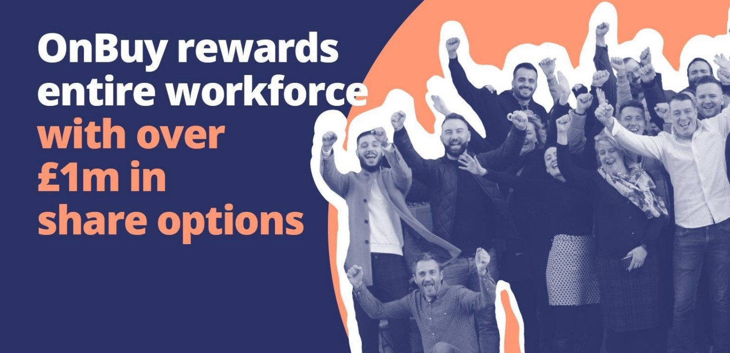 OnBuy Rewards Entire Workforce with Over £1M in Share Options in the run up to Christmas, Following Unparalleled YOY Growth in November