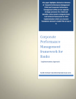 Corporate Performance Management framework for Banks