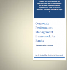 Corporate Performance Management framework for Banks