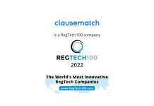 Clausematch Selected as One of the World's Most Innovative Regtech Companies 2022 