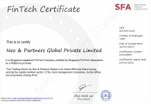 Neo & Partners Global Bags Awarded FinTech Certification, a World’s First by the Singapore FinTech Association