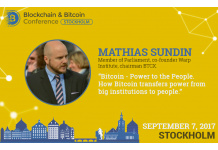 Mathias Sundin to speak at Blockchain & Bitcoin Conference Stockholm