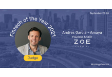 Andres Garcia-Amaya, CEO of Zoe Financial, Announced as Morningstar Fintech of the Year 2021 Judge
