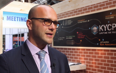 Kristoff Zammit Ciantar, CEO of KYC Portal at FinovateEurope 2019