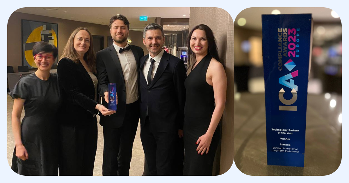 Sumsub and Kriptomat Won the 2023 ICA Compliance Awards Europe