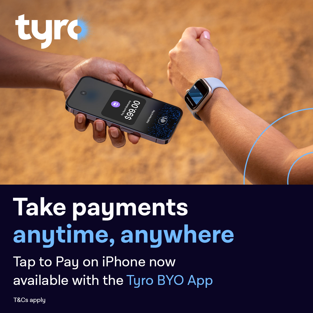 Tyro Now Offers Tap to Pay on iPhone for Customers to Accept Contactless Payments