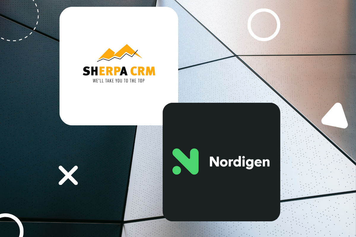 Sherpa CRM Opts for Nordigen for Direct Bank Connectivity via Open Banking API