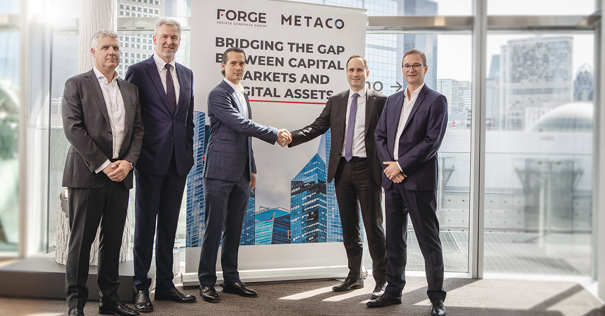 Societe Generale - FORGE Partners with METACO to Expand its Institutional Digital Assets Capabilities