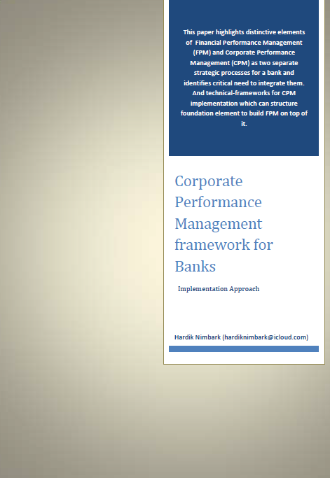 Corporate Performance Management framework for Banks